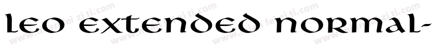Leo Extended Normal字体转换